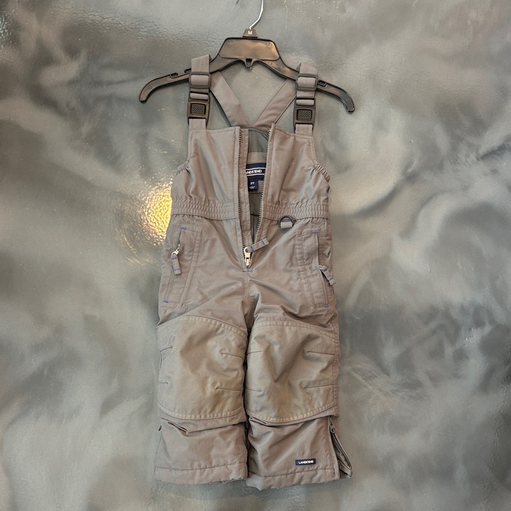 Lands' End Kids' Gray Snow Bib